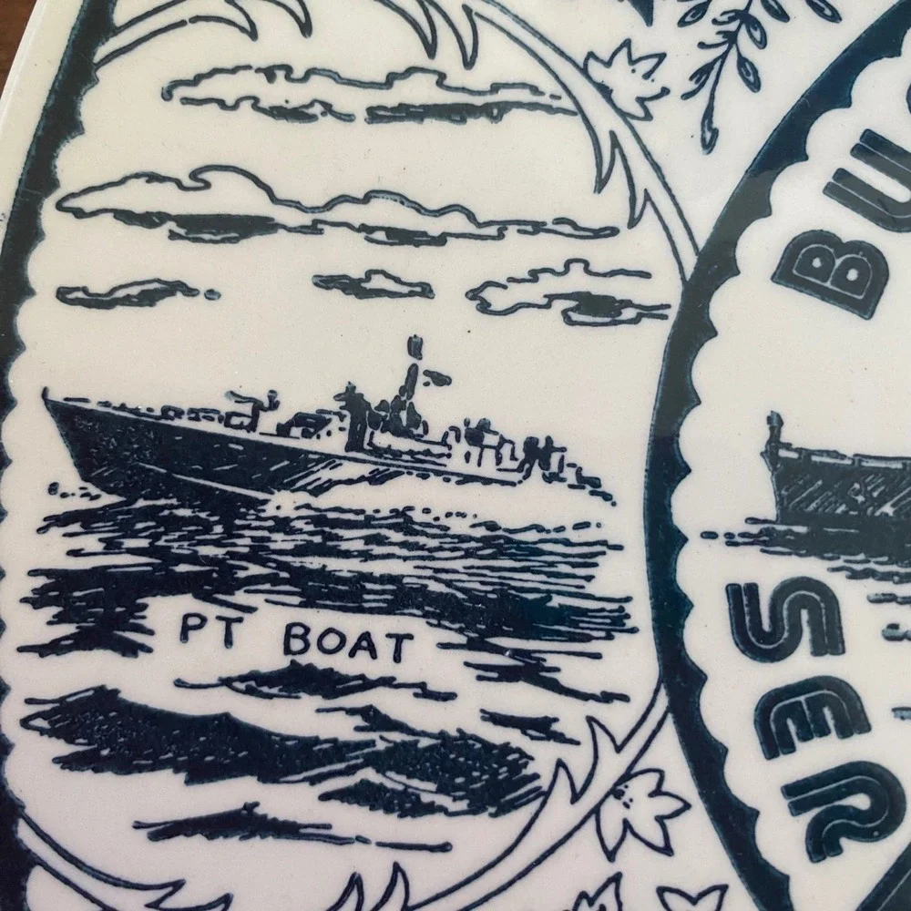 Buffalo Naval Servicemens Park Souvenir Plate USS Little Rock‎ Ironstone 9.25in